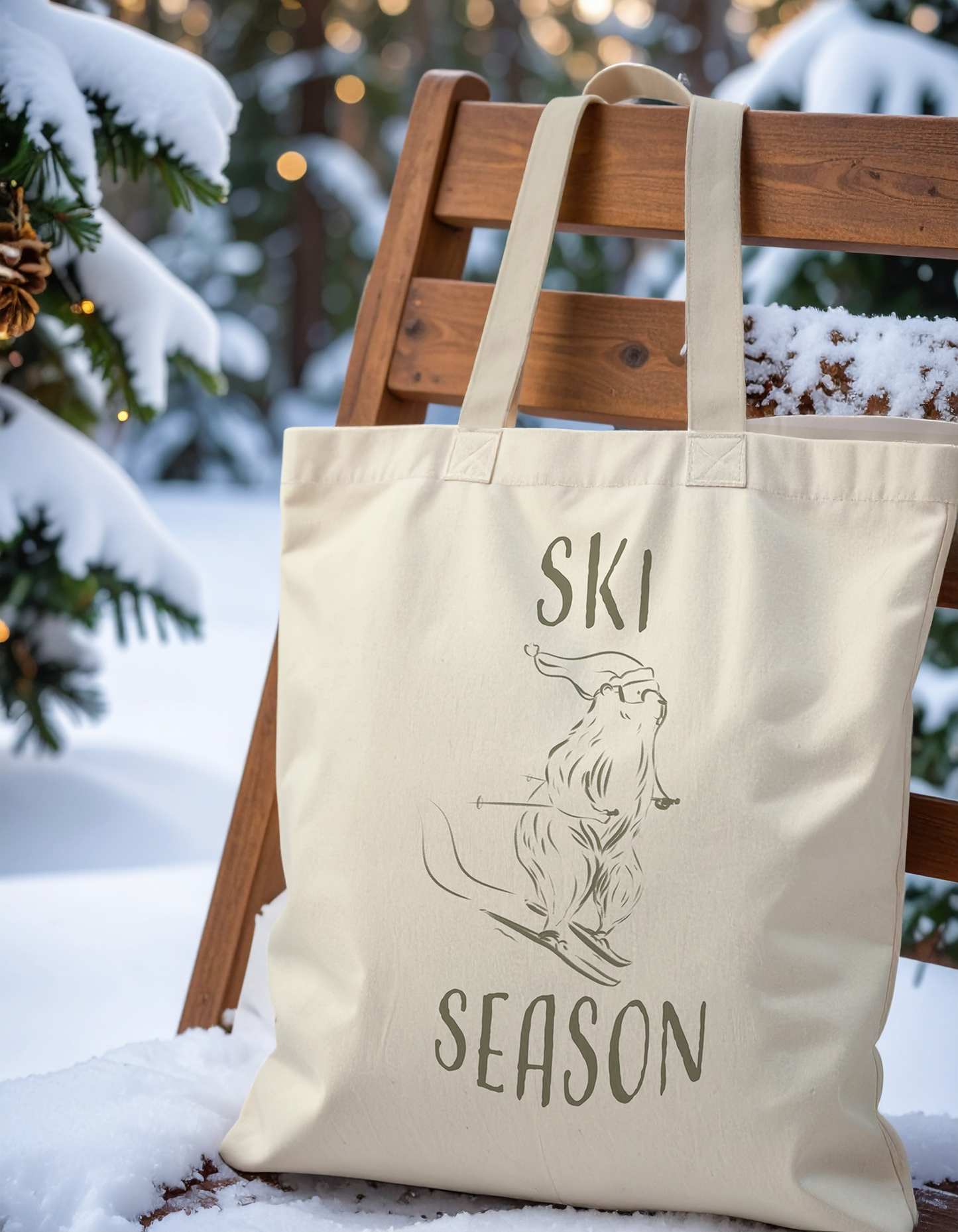 Tote Bag Ski Season