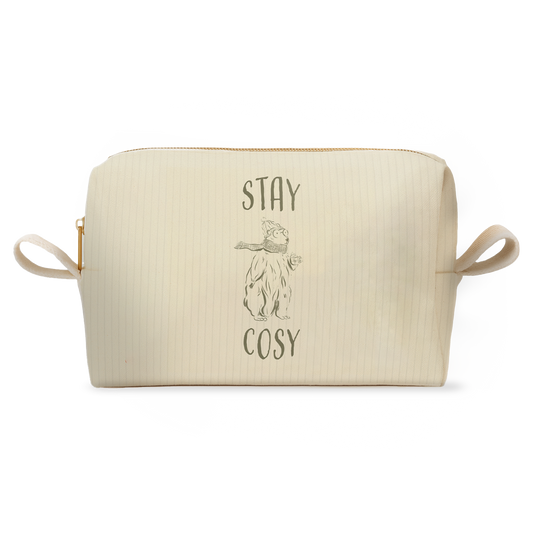 Trousse Stay Cosy, illustration avec le texte 'Stay Cosy'
