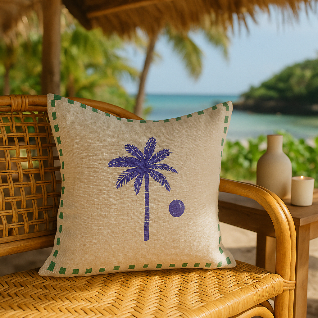 Coussin palmier