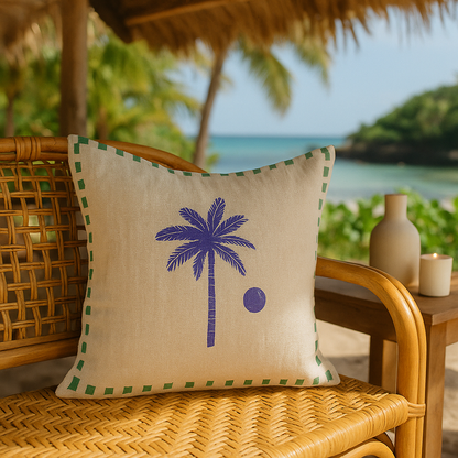 Coussin palmier