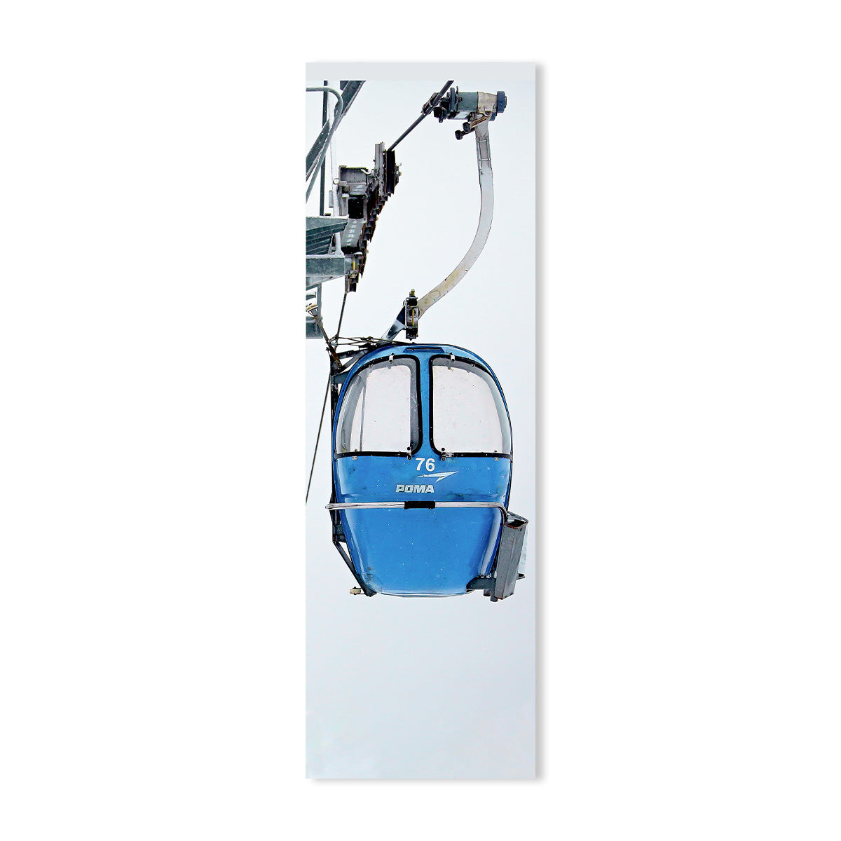 Transat pliable cabine de ski bleu